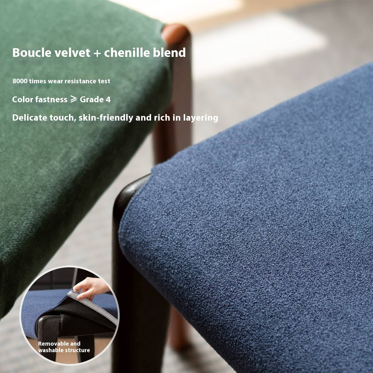 Set 4 pcs Beech, Oak Solid Wood Retro Style Dining Chair.