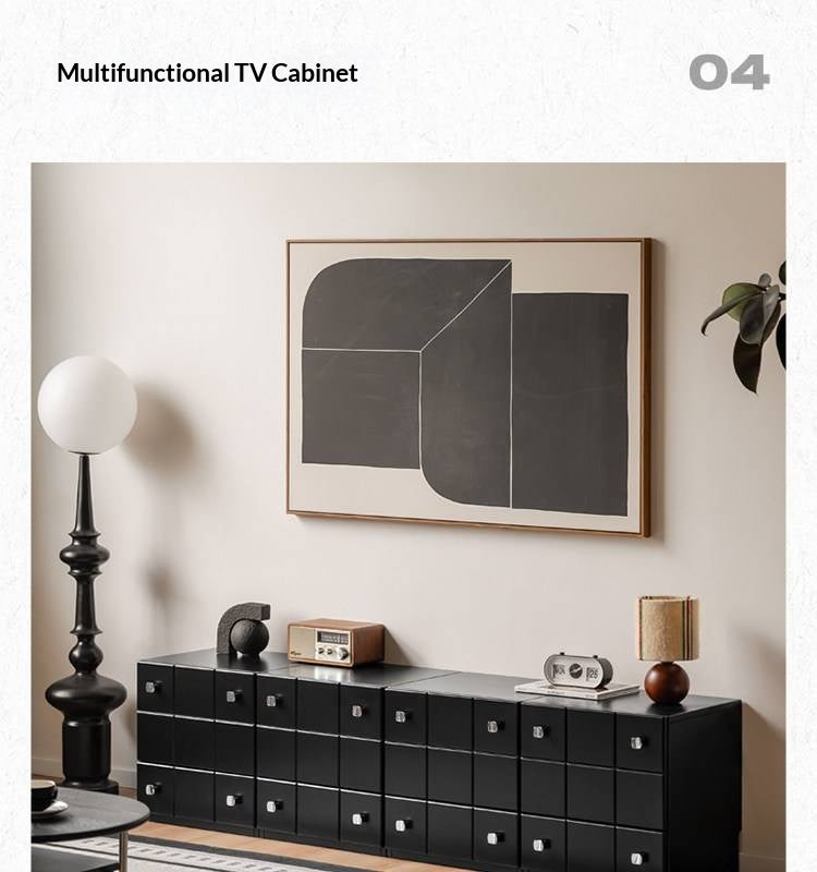 Solid RubberWood Retro Style Side Cabinets