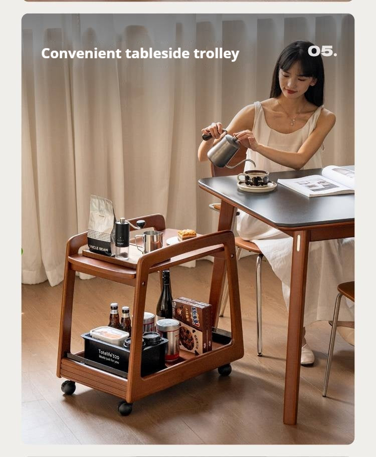 Poplar Solid Wood Antique Style Side Table