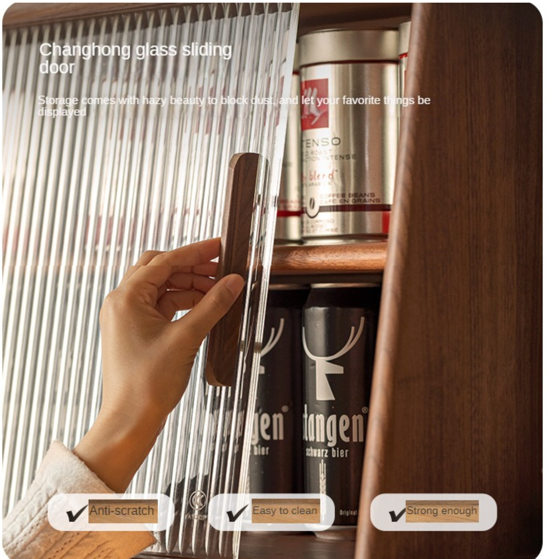 Black Walnut Solid Wood Simple Modern Sideboard