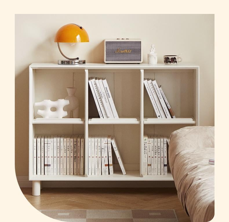 Rubber Solid Wood Modern Bookcase.