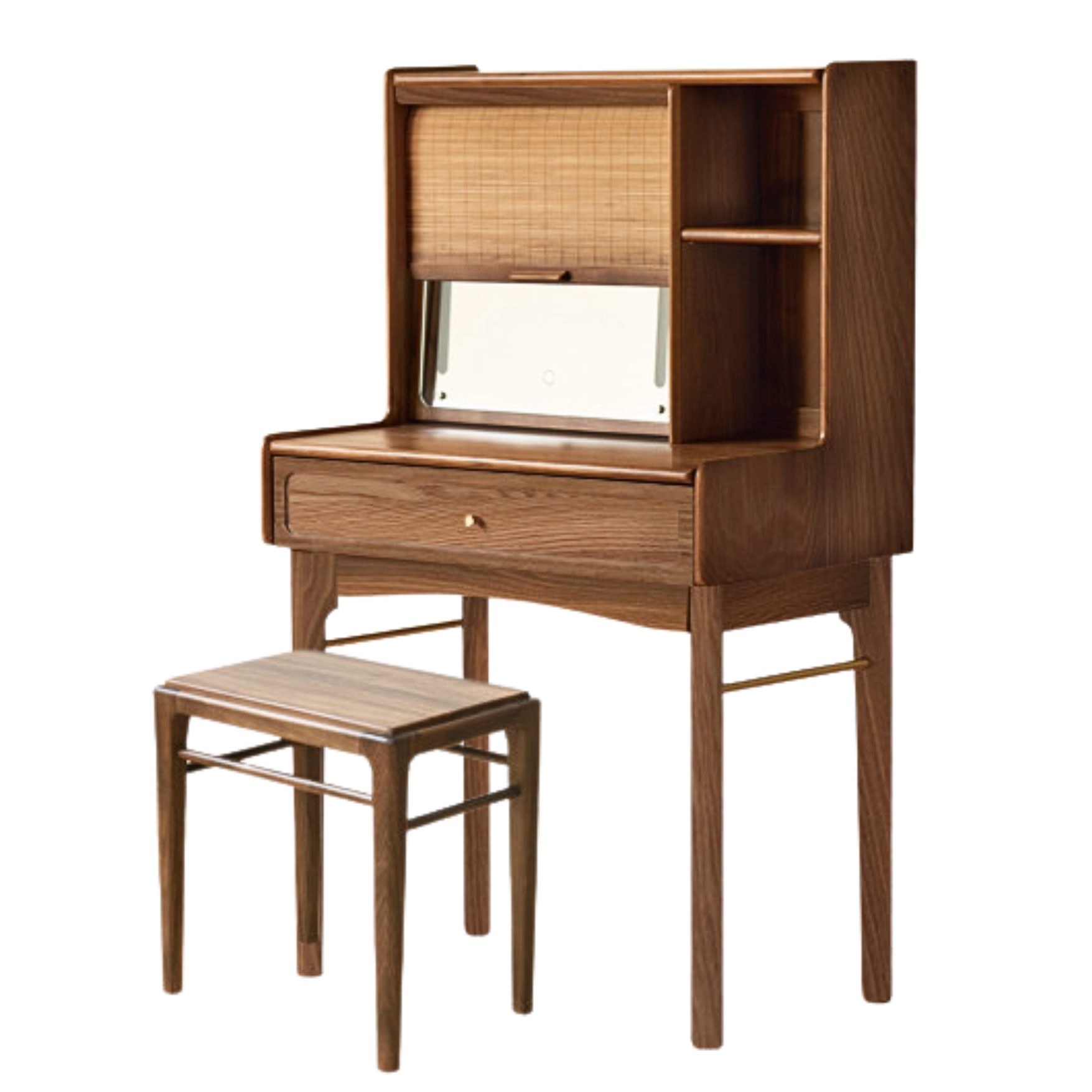 Ash, Oak, Black Walnut Solid Wood Dressing Table.
