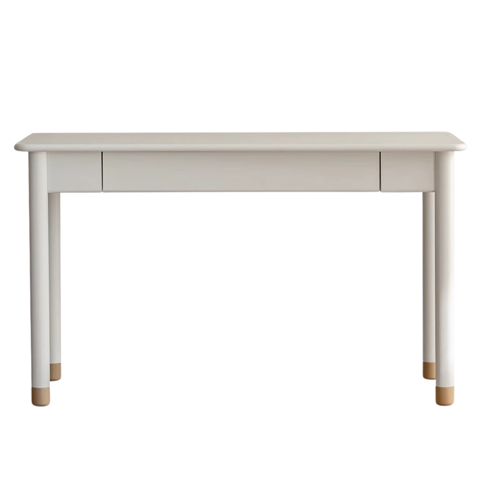 Poplar Solid Wood, Solid Rubberwood Kids Elevated Learning Cream Drawer Table