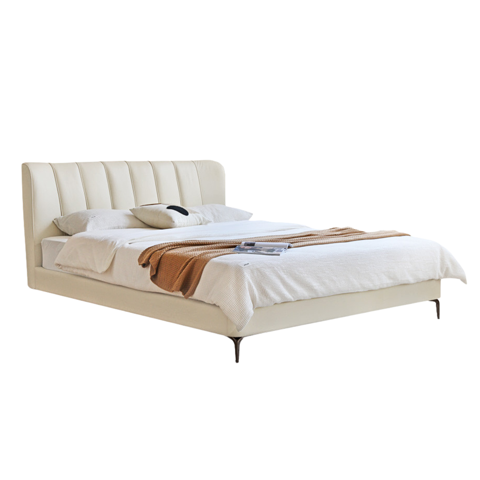 First Layer of Yellow Cowhide Cream Style High Bed