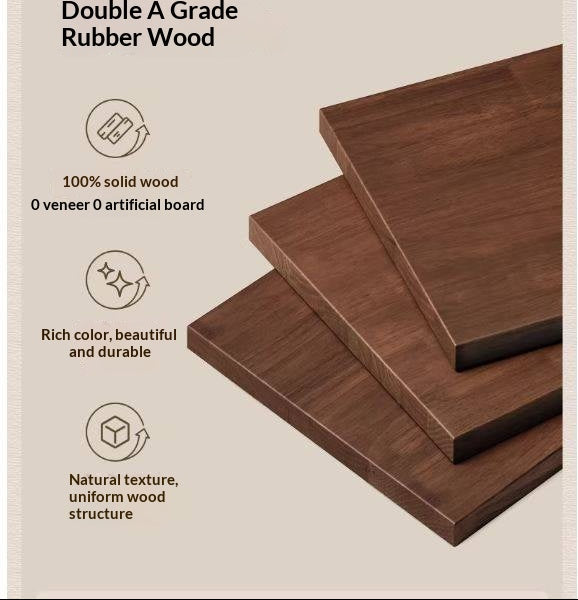 Solid Rubberwood Antique Style Chest of Drawers