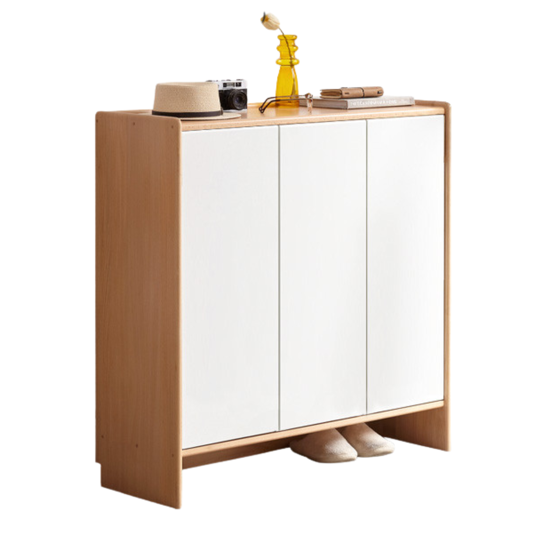 Poplar Solid Wood Shoe Cabinet