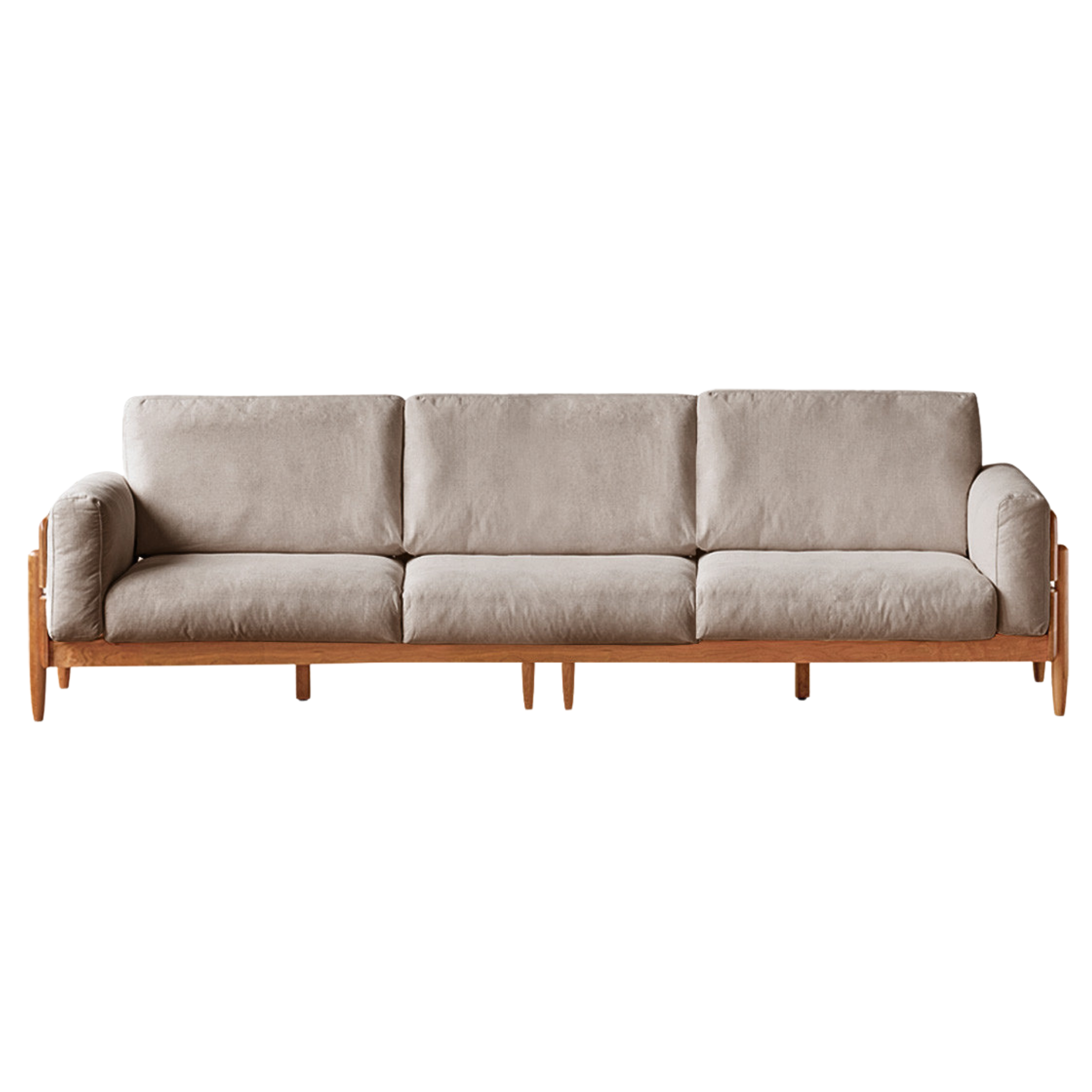 Cherry, Oak Solid Wood Antique Style Sofa.