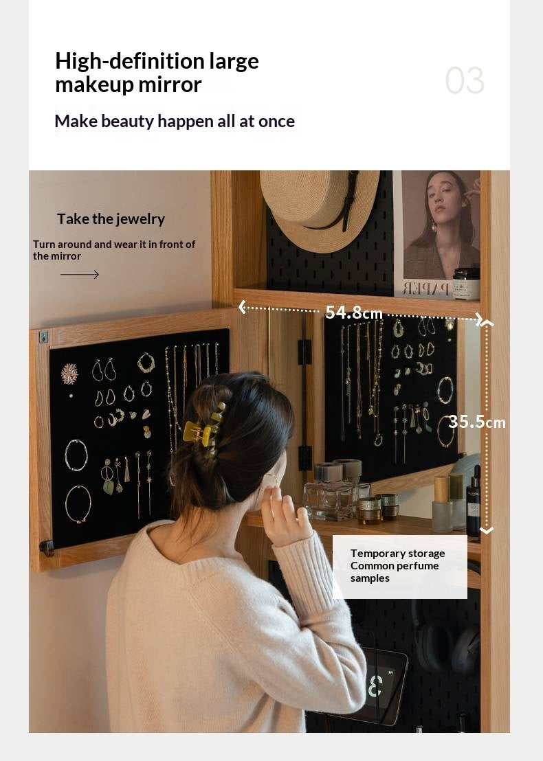 Oak, Cherry Solid Wood Corner Wardrobe