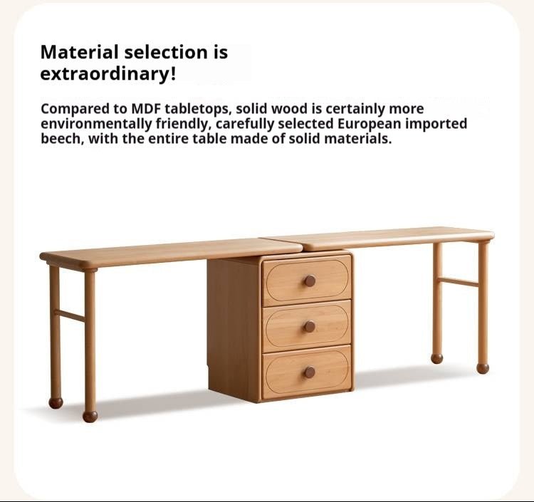 Beech Solid Wood Сhildren's Double Desk