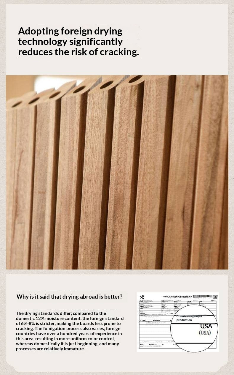 Ash Solid Wood Modern Minimalist TV Stand