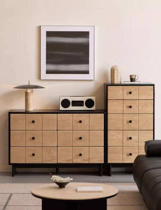 Ash Solid Wood Modern Chest of Drawers