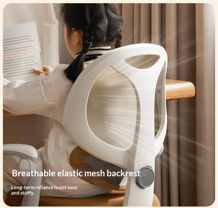 Children's Study Chair with Adjustable Backrest and Adjustable Lift