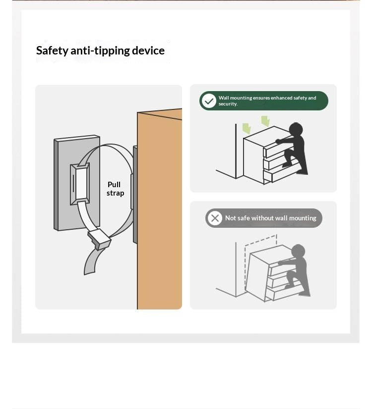 Oak Solid Wood Nordic Style Bookcase