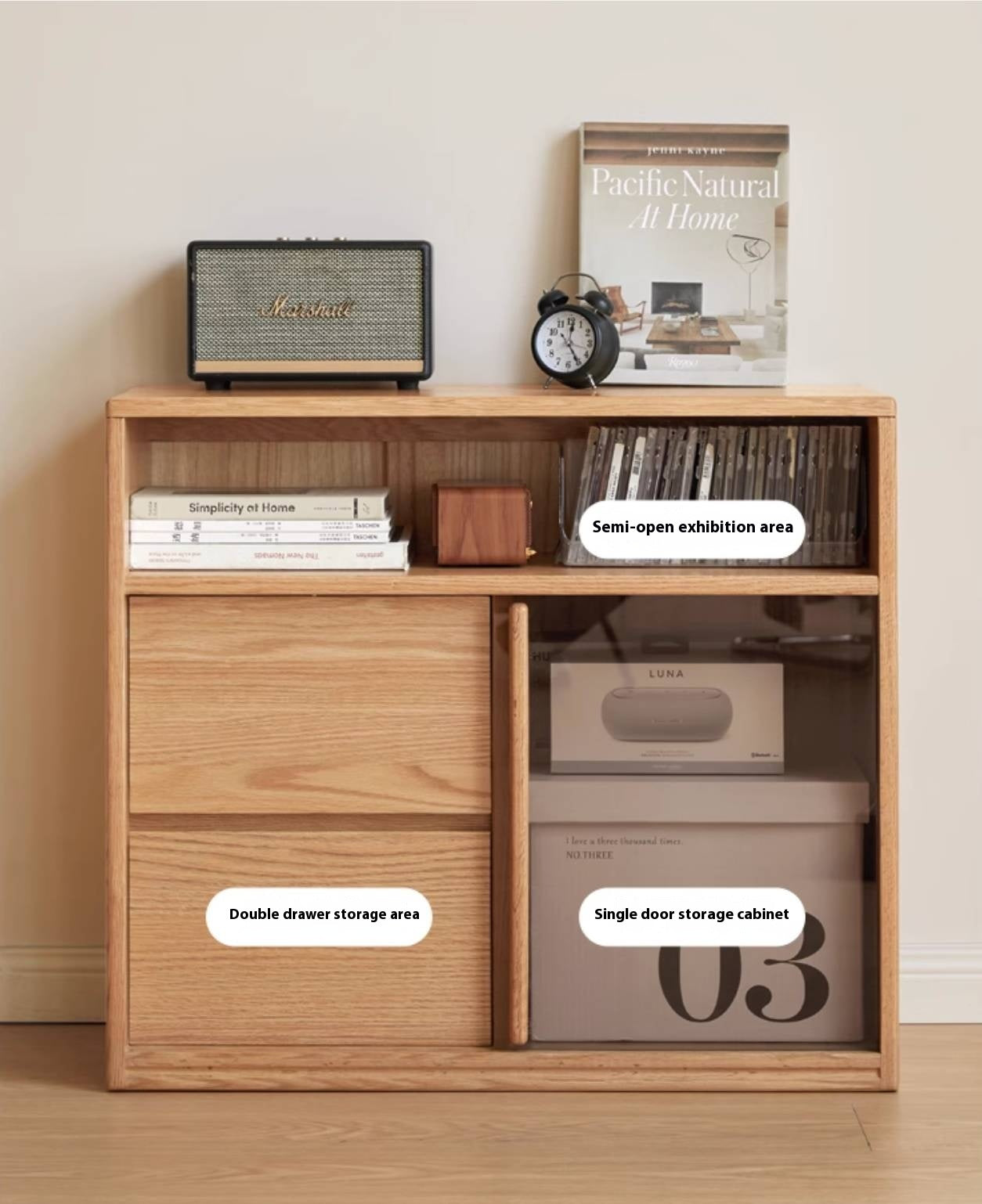 Oak Solid Wood Corner Office Desk