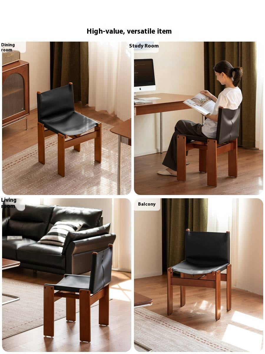 Beech, Black Walnut Solid Wood Dining Chairs antique style single chairs