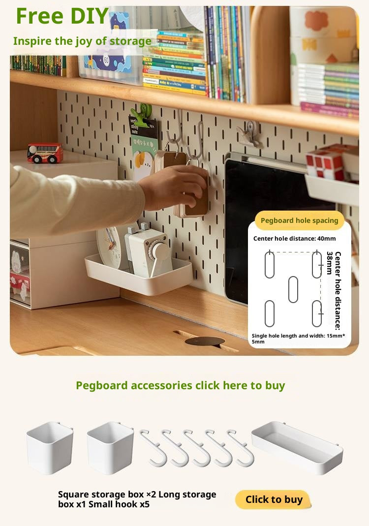 Beech Solid Wood Adjustable Height-Adjustable Study Desk