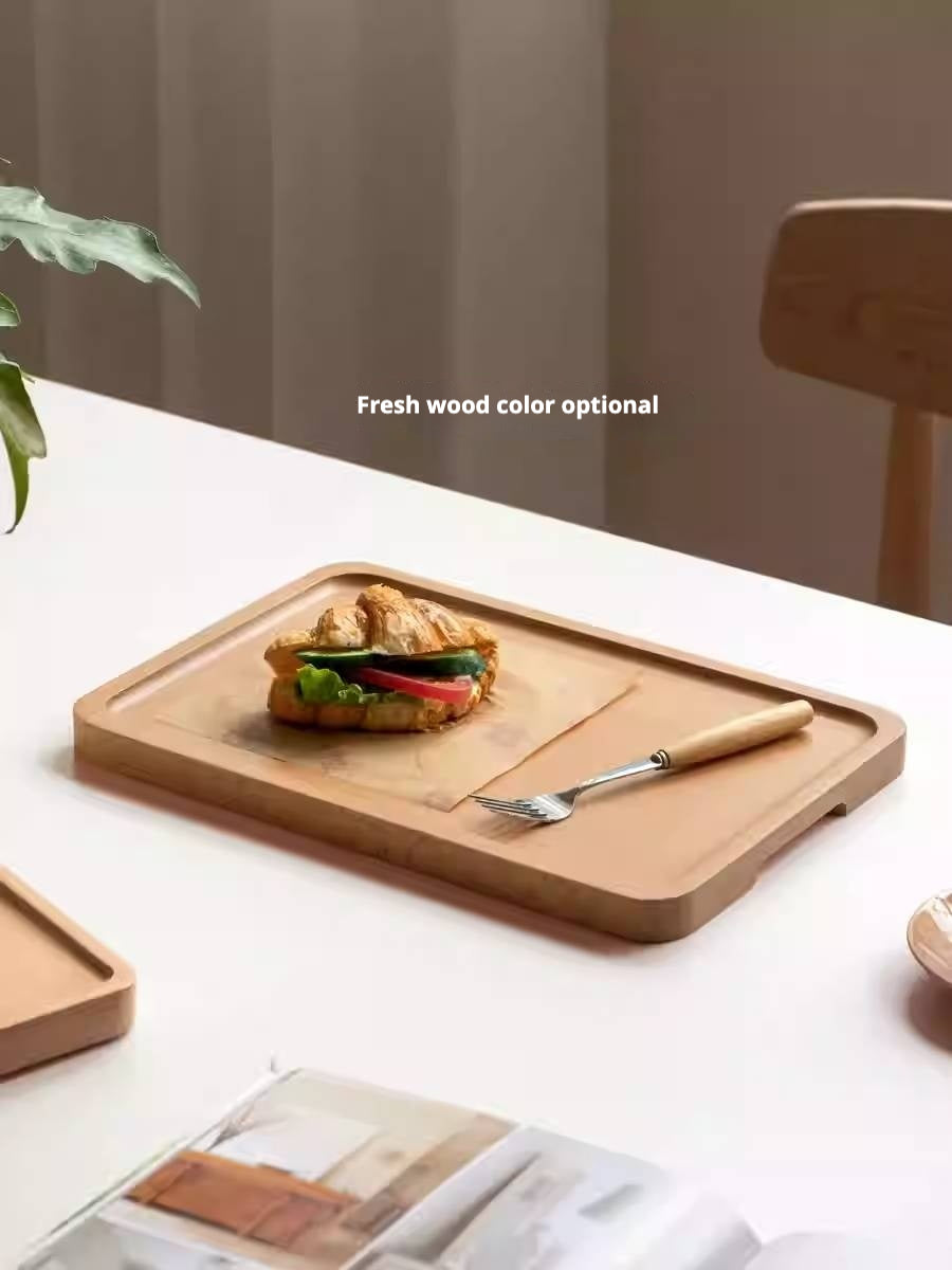 Black walnut solid wood , Beech solid wood wax oil fruit plate tray