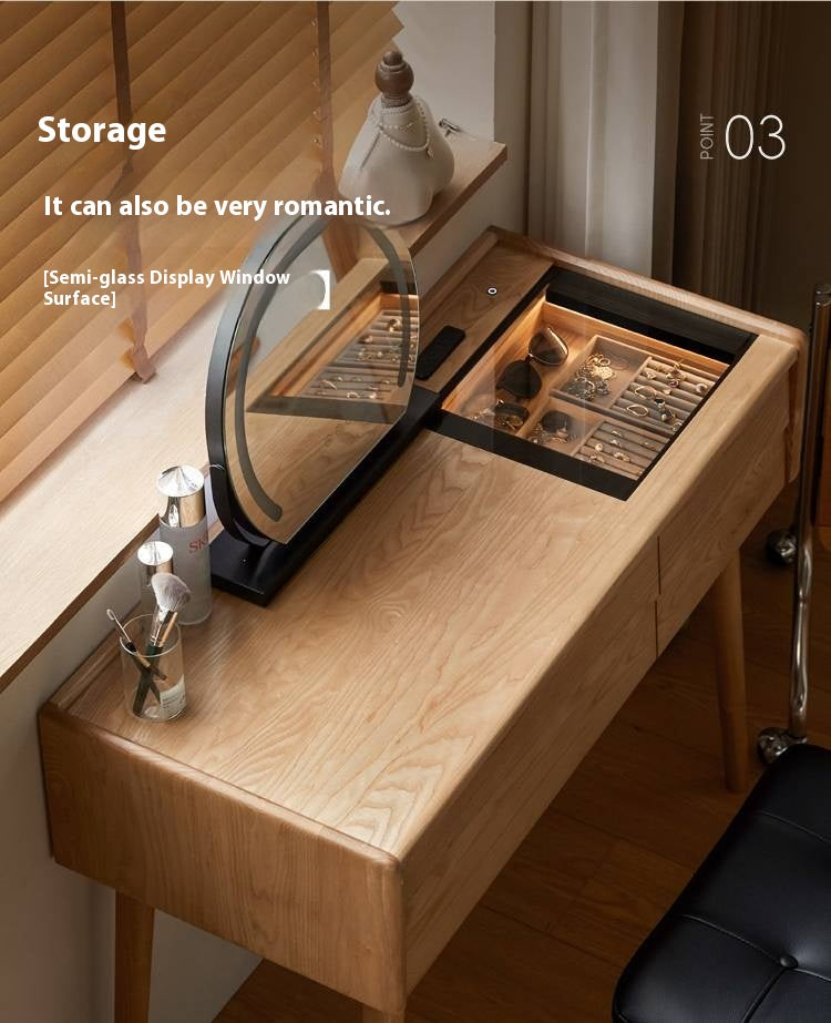 Ash Solid Wood Modern Dressing Table