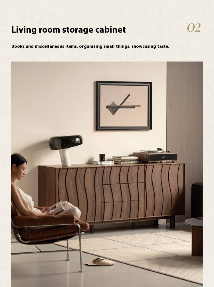 Black Walnut Solid Wood Medieval Style Drawer