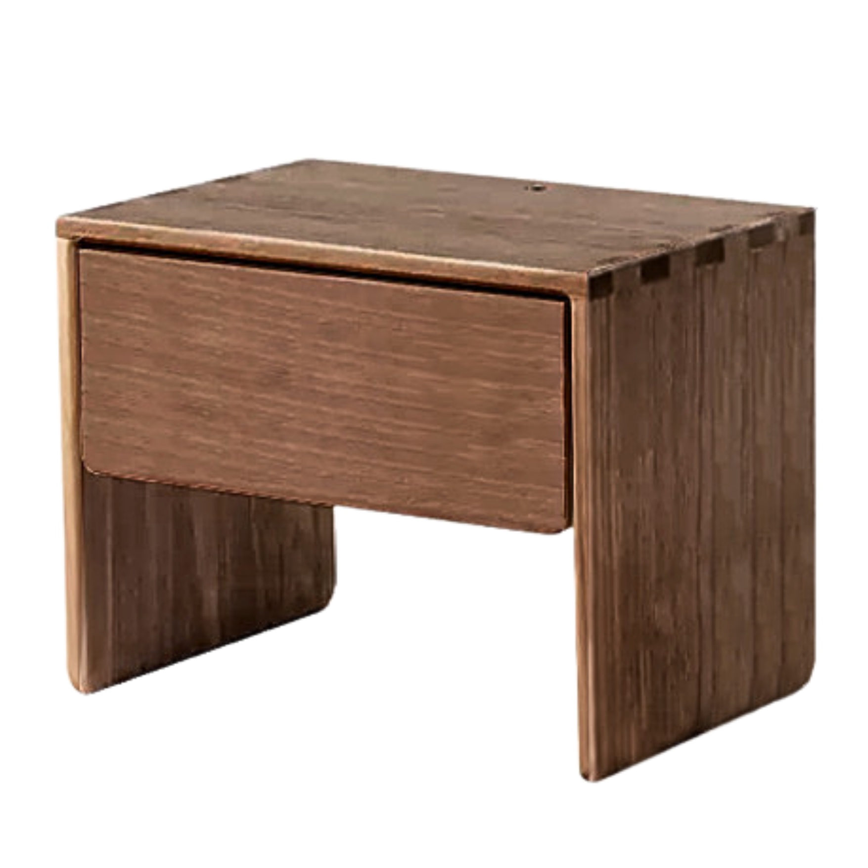 Black Walnut, Ash Solid Wood Simple Modern Nightstand