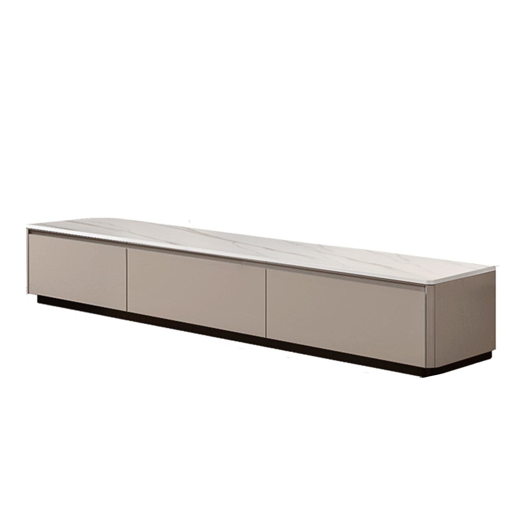Poplar Solid Wood Rock Slab TV Stand.