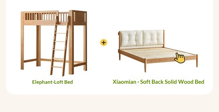 Beech Solid Wood Children's Loft Bed
