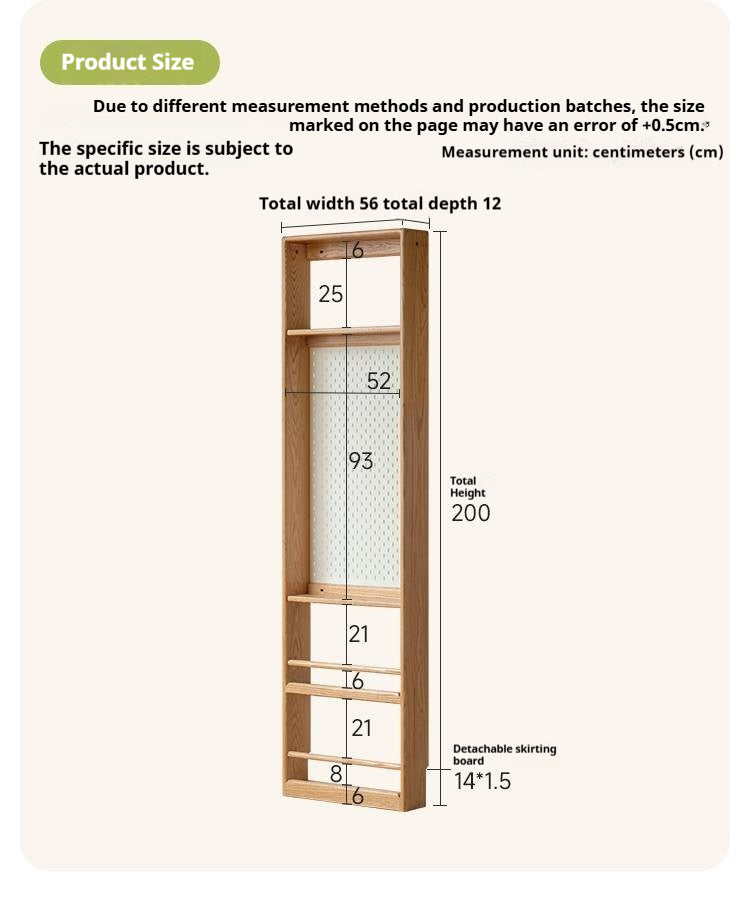 Oak Solid Wood Modern Kids Wardrobe.