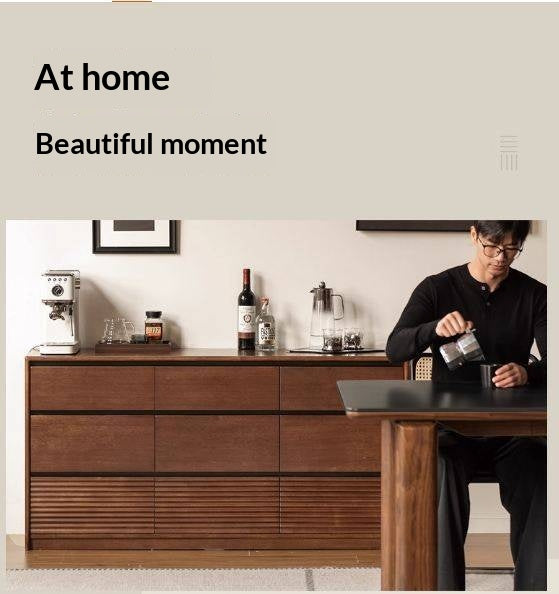 Solid Longan Hardwood Chest of Drawers