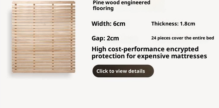 Oak Solid Wood Modern Minimalist Multifunctional with Light Box Bed