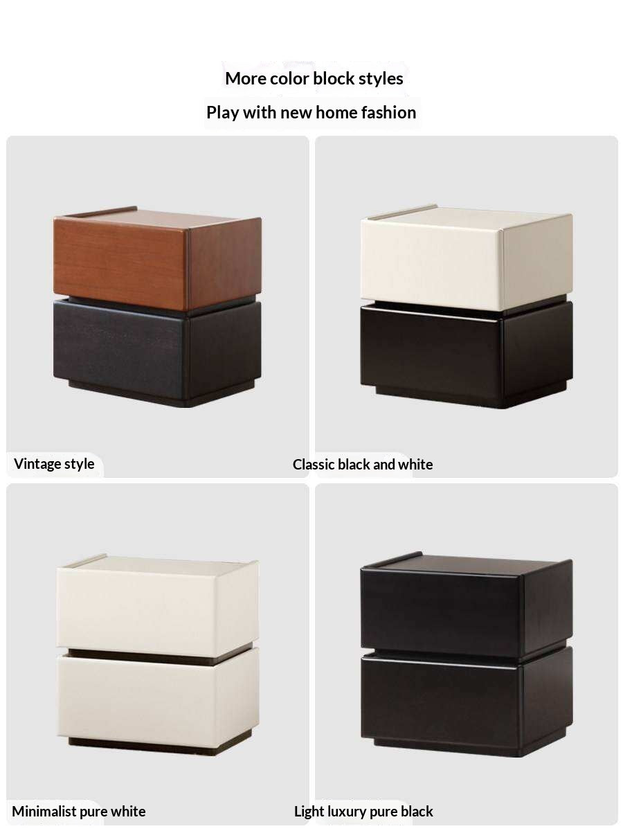 Black Walnut, Oak, Cherry Solid Wood Nightstand