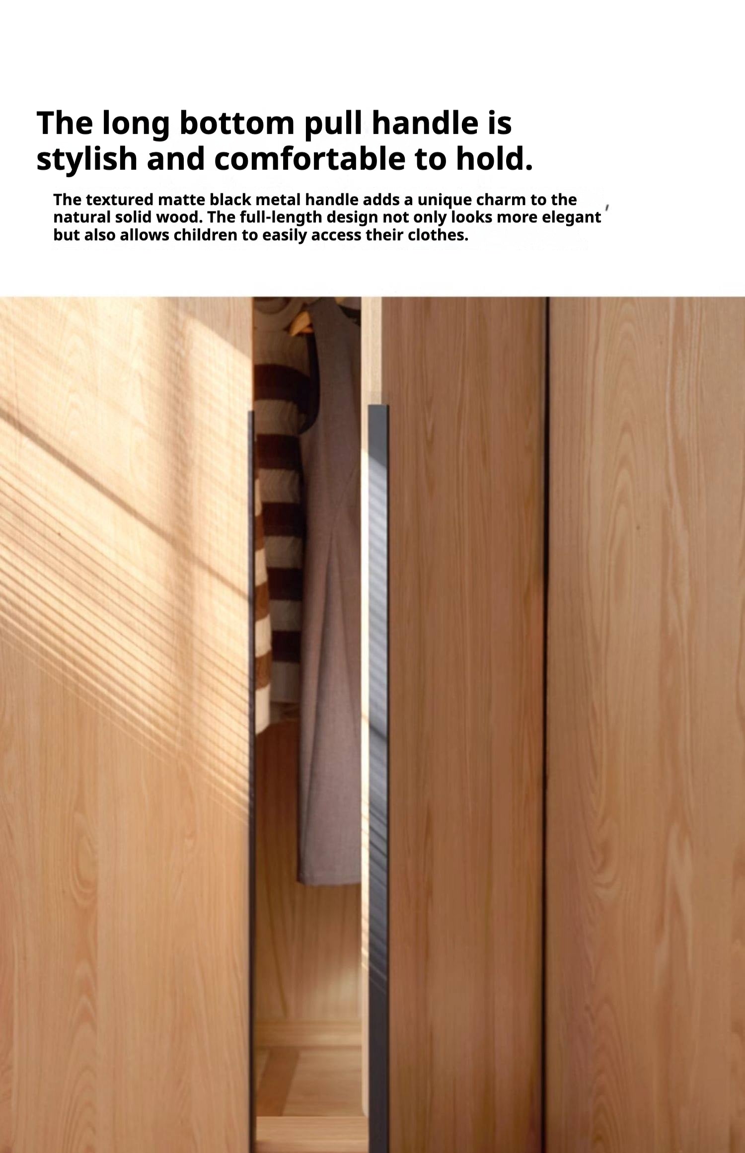 Oak Solid Wood Wardrobe.