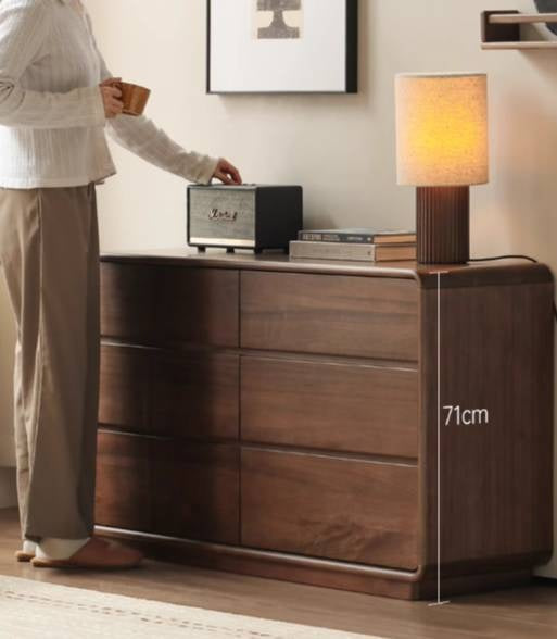 Sandalwood Solid Wood Modern Chest of Drawers