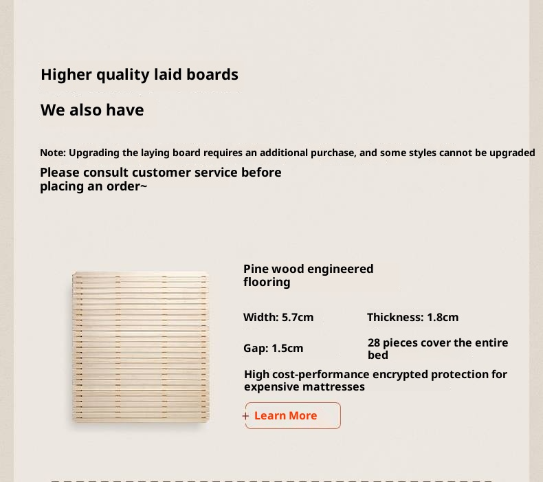 Beech Solid Wood Genuine Leather Soft Headboard Bed