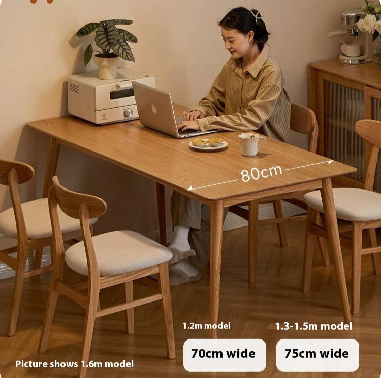 Oak Solid Wood Rectangular Nordic Dining table