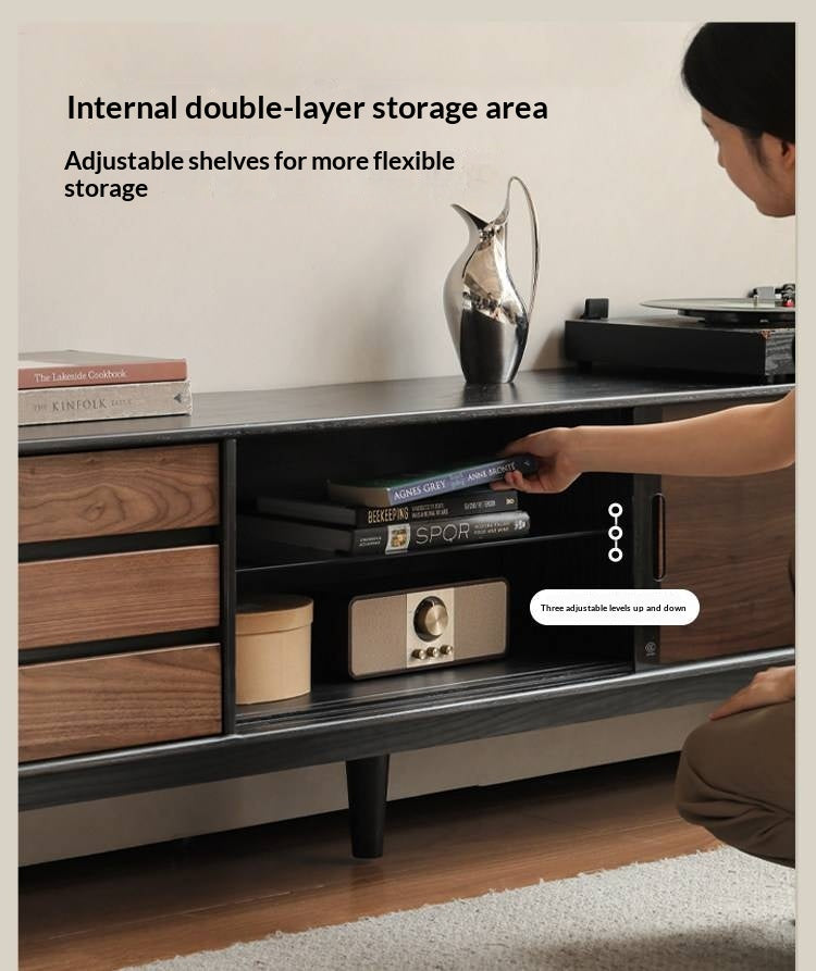 Oak Solid Wood Ancient Style Wood TV Stand