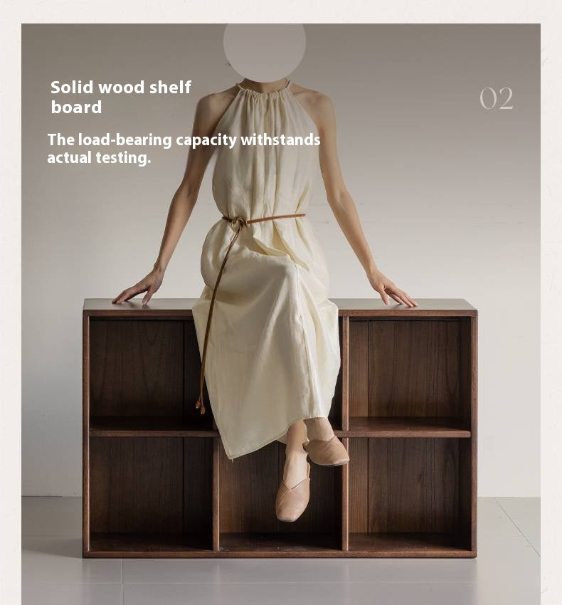 Sandalwood Solid Wood Combination Bookshelf