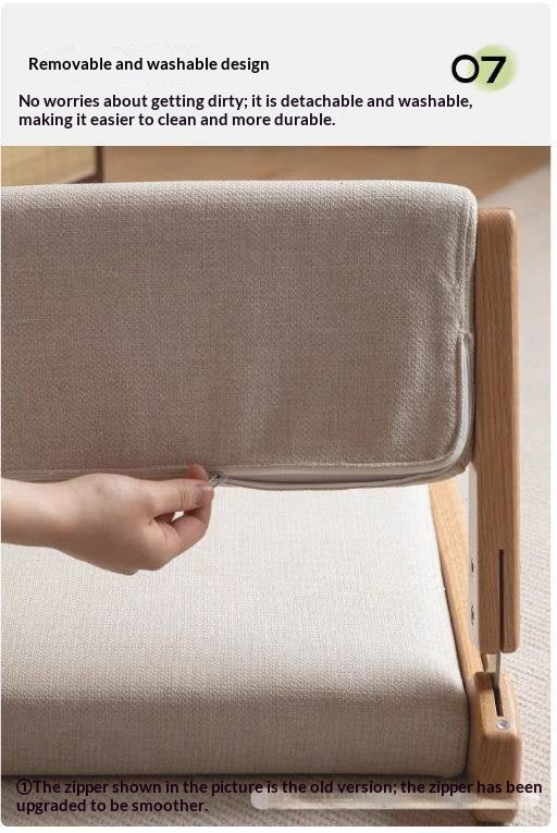 Oak Solid Wood Foldable Low Chair