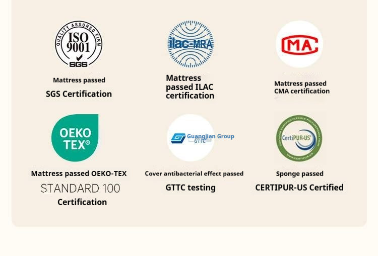 Zero-Glue Soy Fiber Mattress — Independent Spring Model, Thick Latex Support Mattress