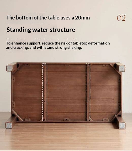 Solid Longan Hardwood Dining Table