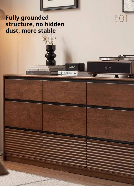 Solid Longan Hardwood Chest of Drawers