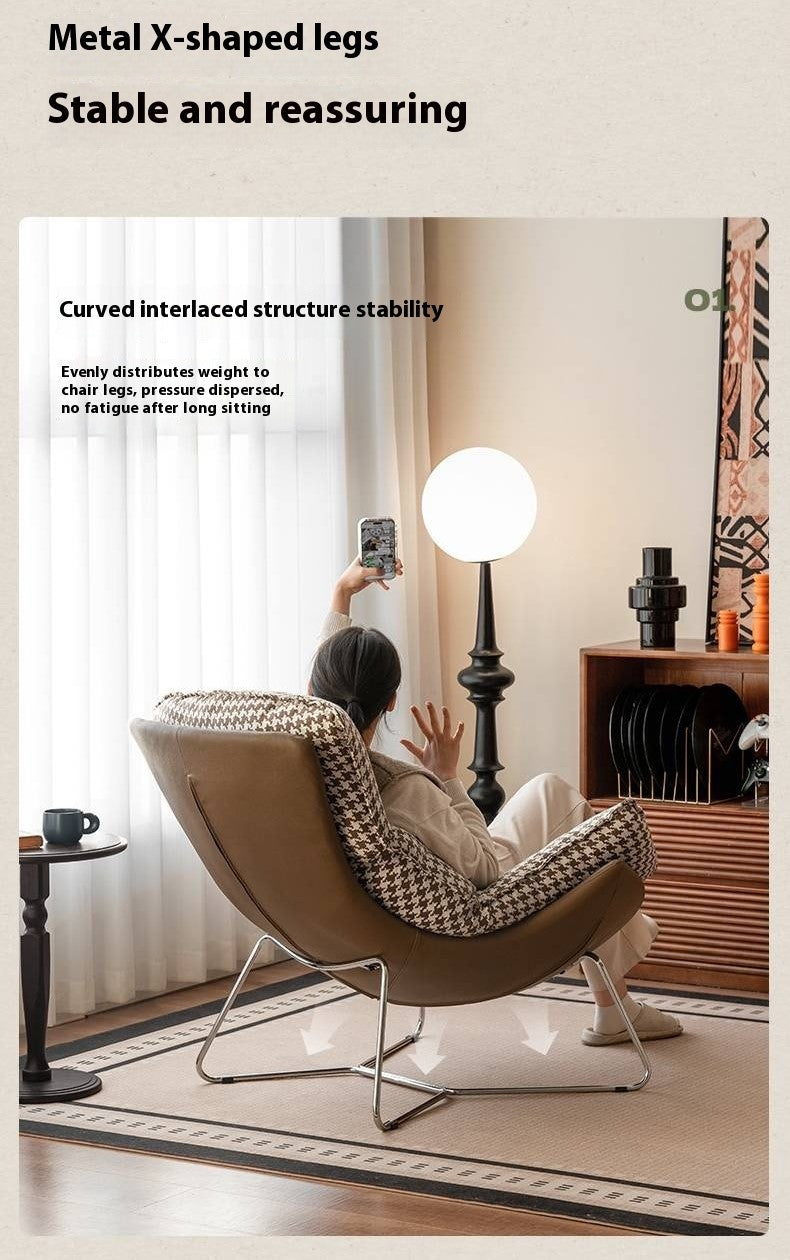 Fabric Eggshell Modern Chair