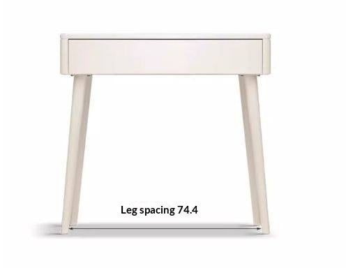 Solid RubberWood Telescopic Vanity Table + LED Makeup Mirror