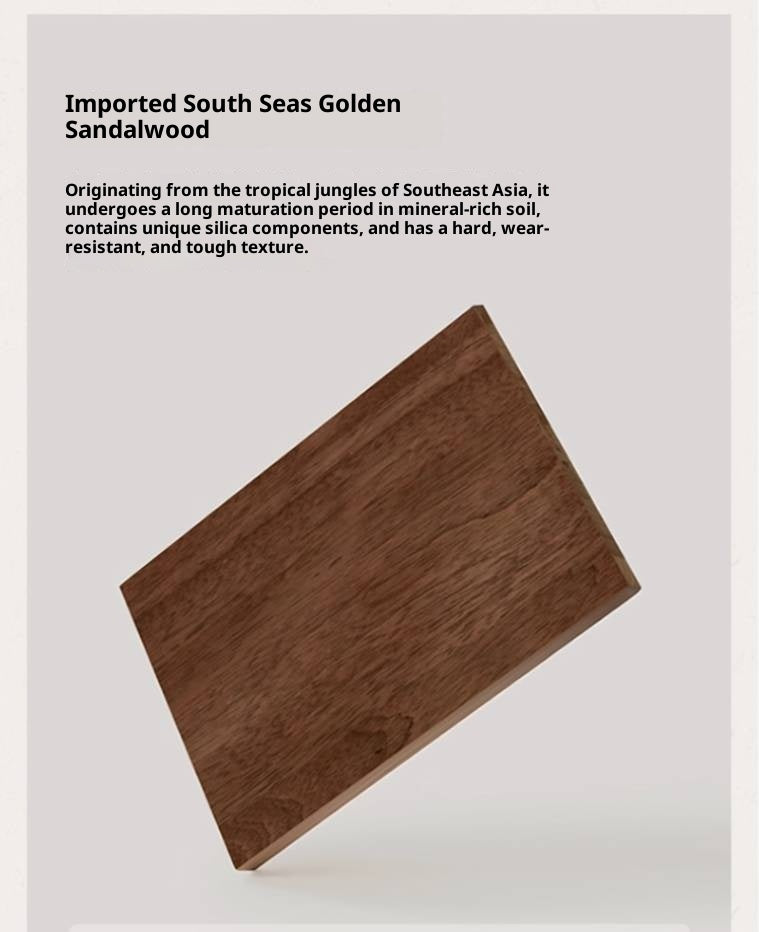 Sandalwood Solid Wood Rock Board Modern Sideboard