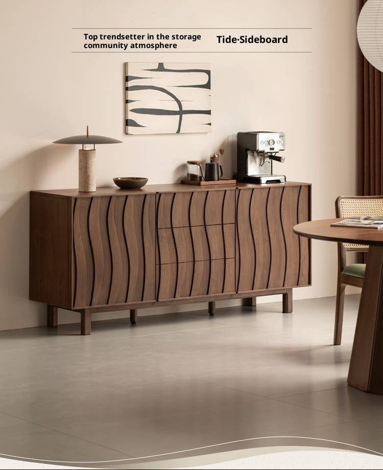 Black Walnut Solid Wood Antique Style Sideboard