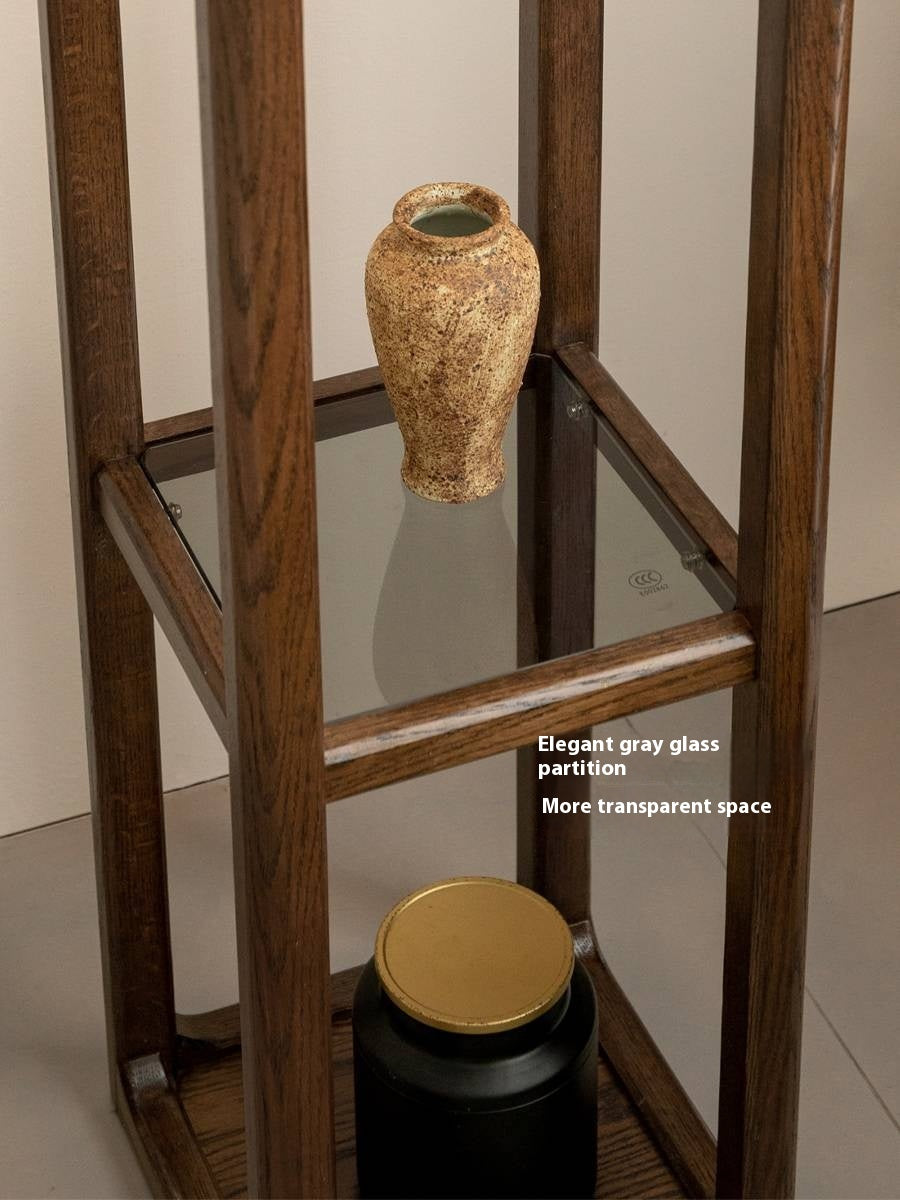 Oak Solid Wood Storage Rack.