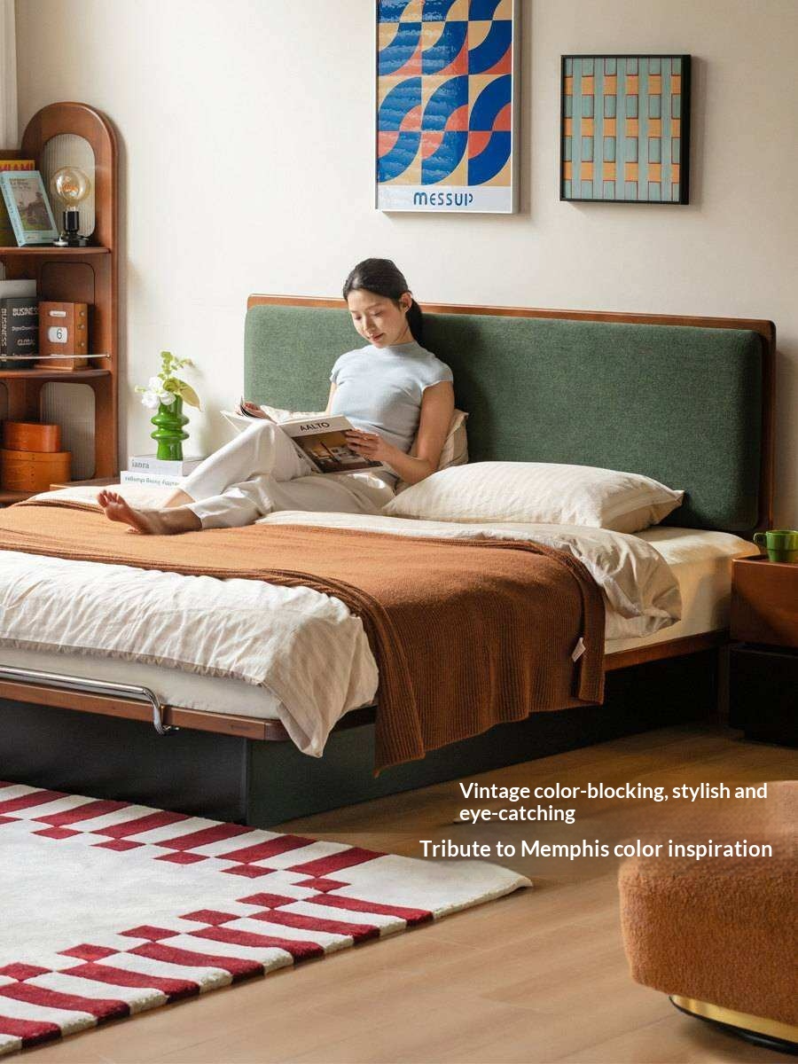 Poplar Solid Wood Soft Suspended Box Bed