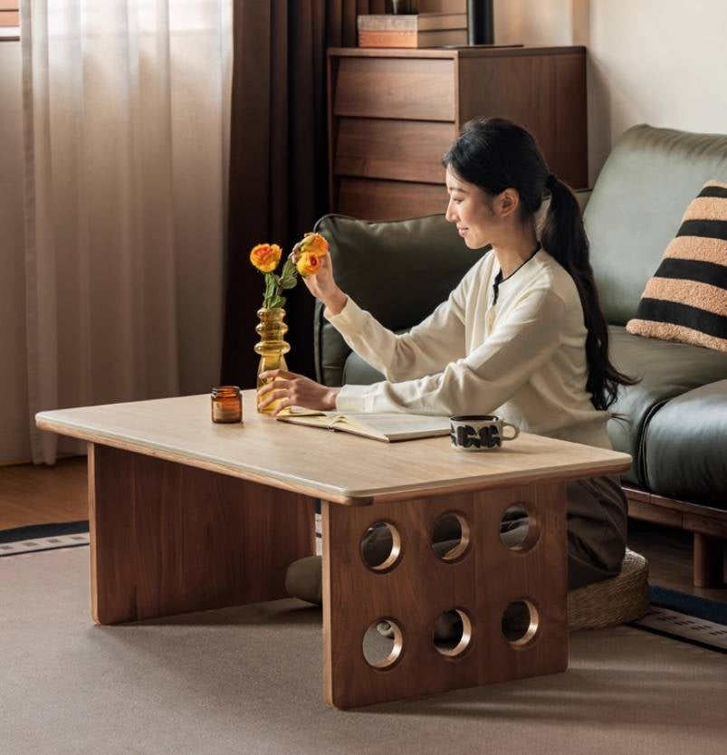 Black Walnut, Ash Solid Wood Ancient Style Coffee Table
