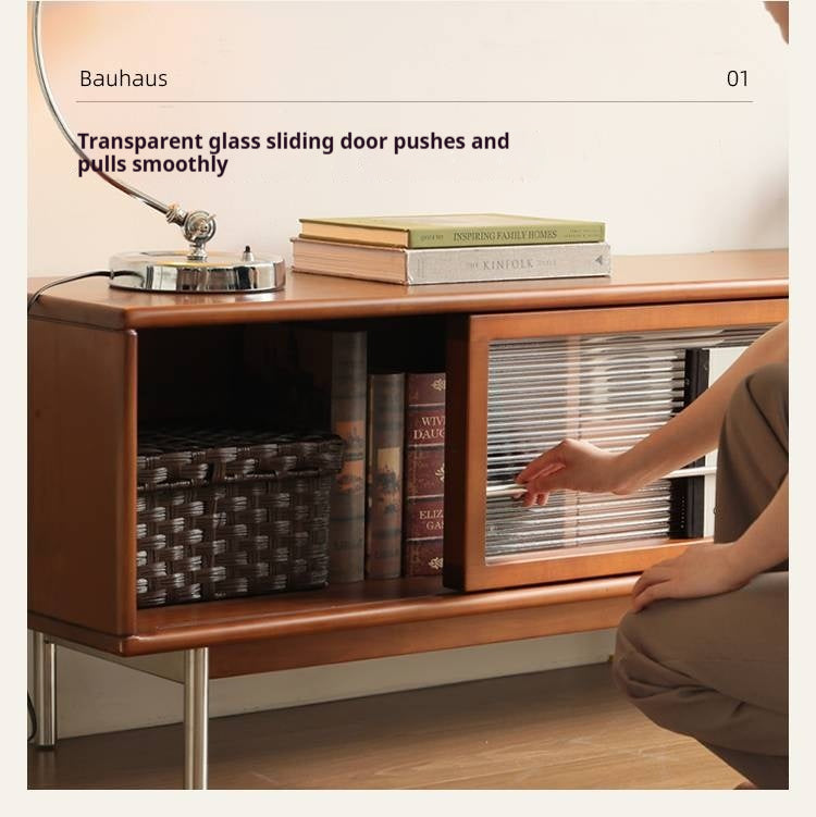 Tulipwood Solid Wood Bauhaus Style TV Cabinet