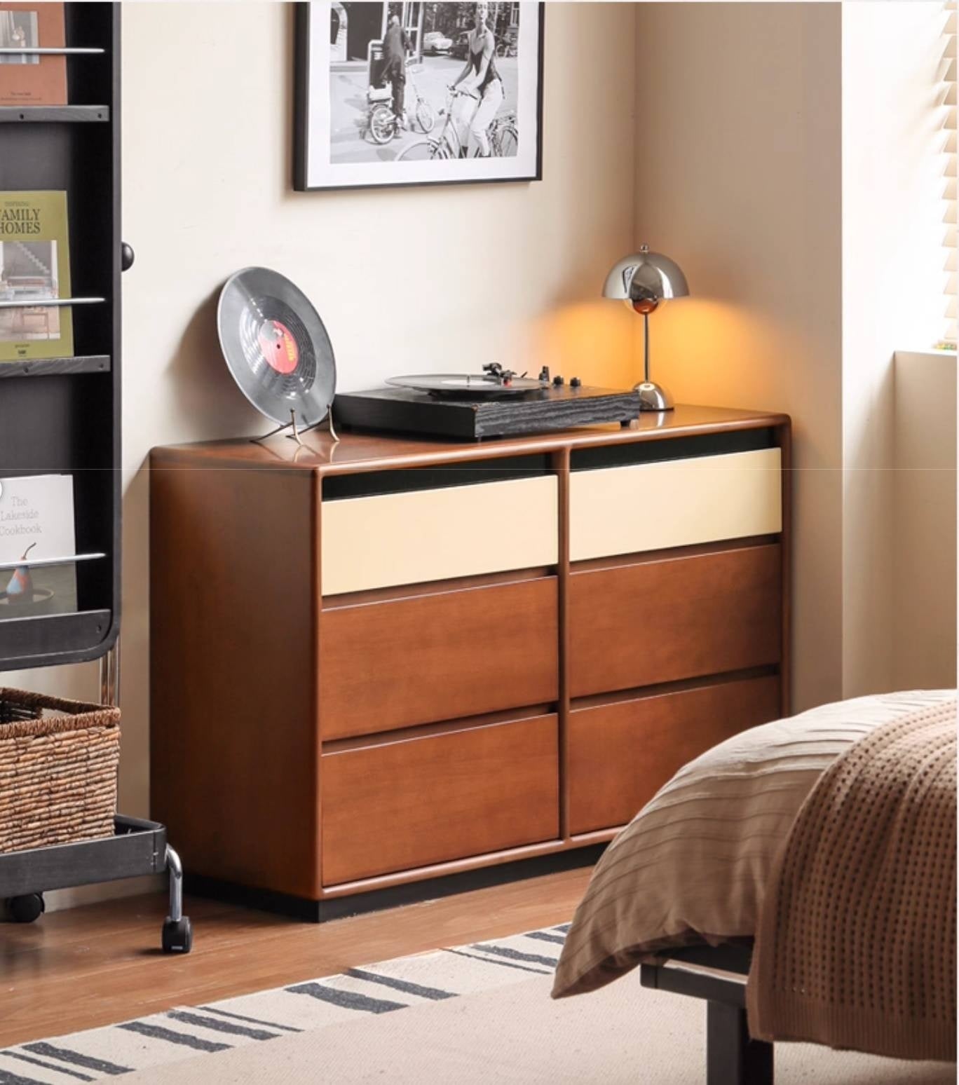 Tulipwood Solid Wood Bauhaus Style Vanity Table.