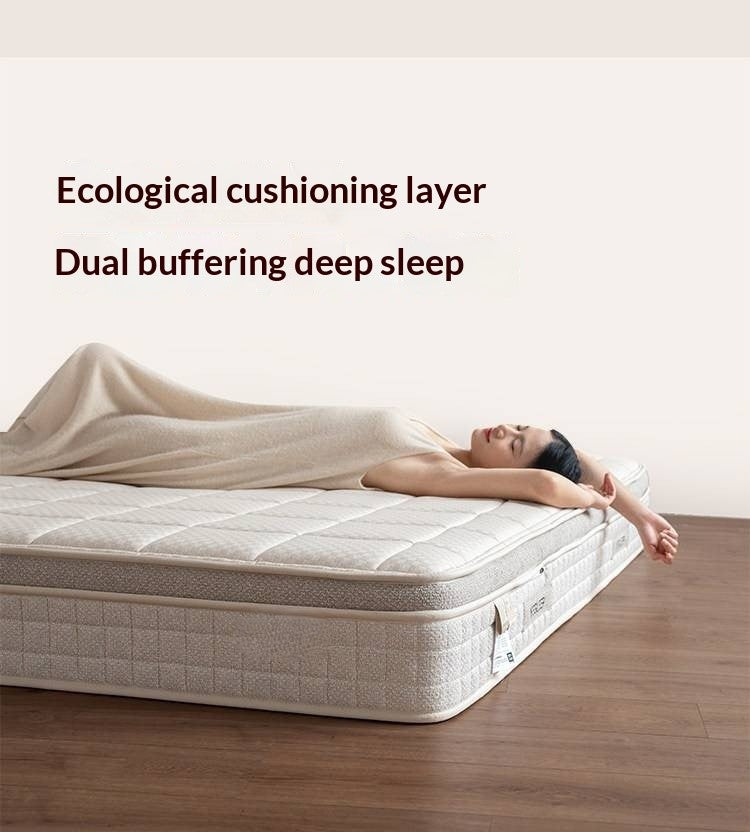 Zero-Glue Soy Fiber Mattress — Independent Spring Model, Thick Latex Support Mattress